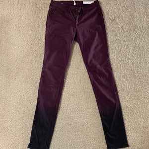 Rag and Bone Wine Ombré Legging Pants